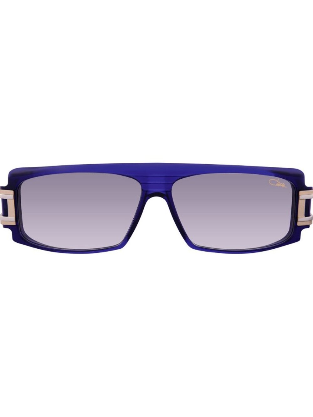 New Cazal Unisex Sunglasses Blue Square Grey Lens Injected Frame 164 3 003 58